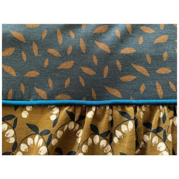 BODEN top, size 18, navy blue and brown with floral print. - Picture 5 of 5